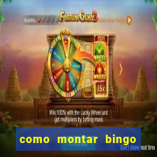 como montar bingo brinquedos toia